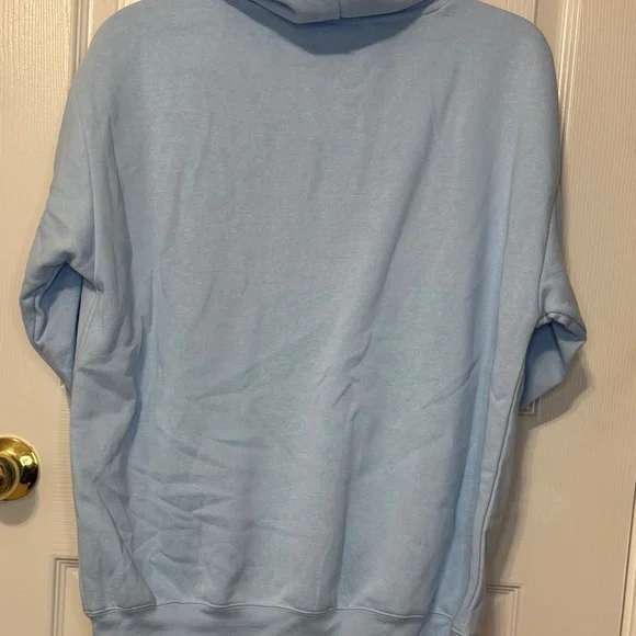 Disney Light Blue Stitch Hoodie with Patches Medium NWT - Picture 3 of 13